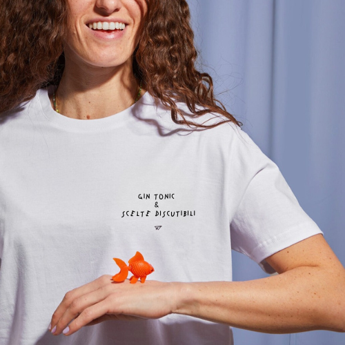 T-shirt Gin tonic & scelte discutibili - Linea Daria 