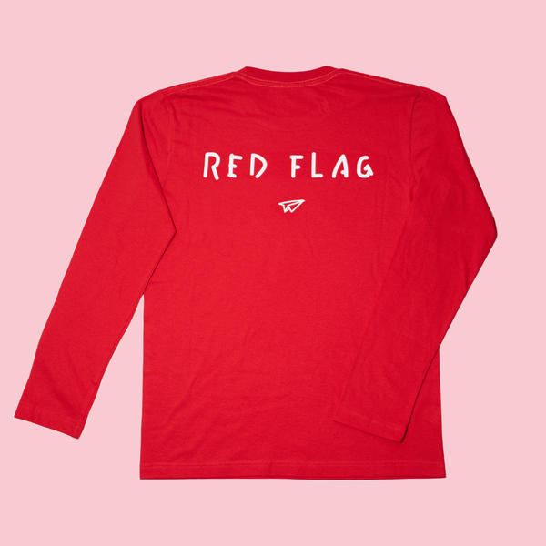T-shirt long sleeve Red flag