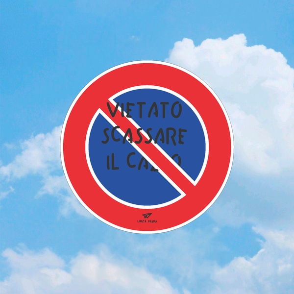 Road sign Vietato round
