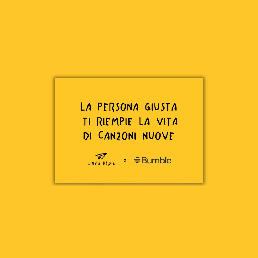 Card A6 Bumble - Linea Daria 