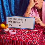 Cartello Negroni giusti e vie sbagliate - Linea Daria 