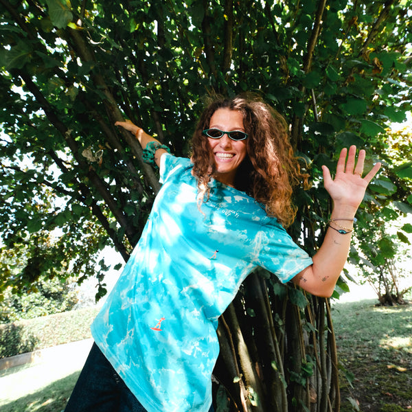 T-shirt Tie dye Blu