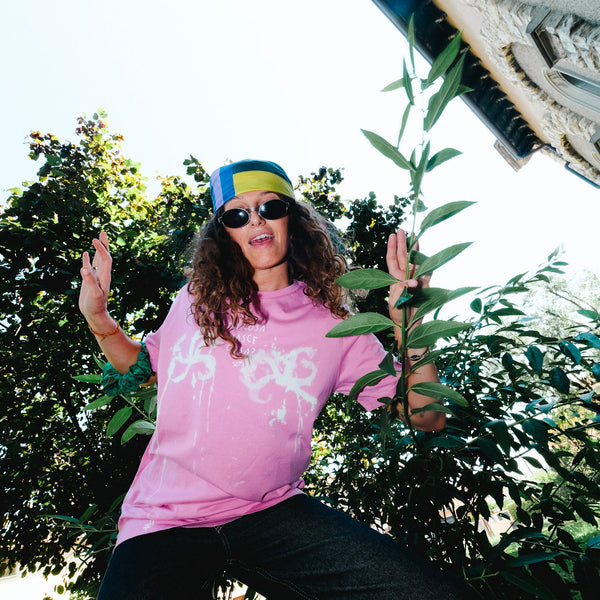 T-shirt Tie dye rosa