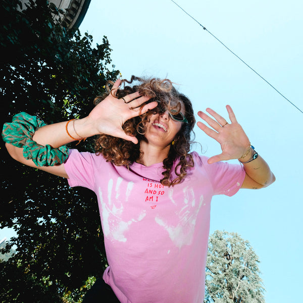 T-shirt Tie dye rosa