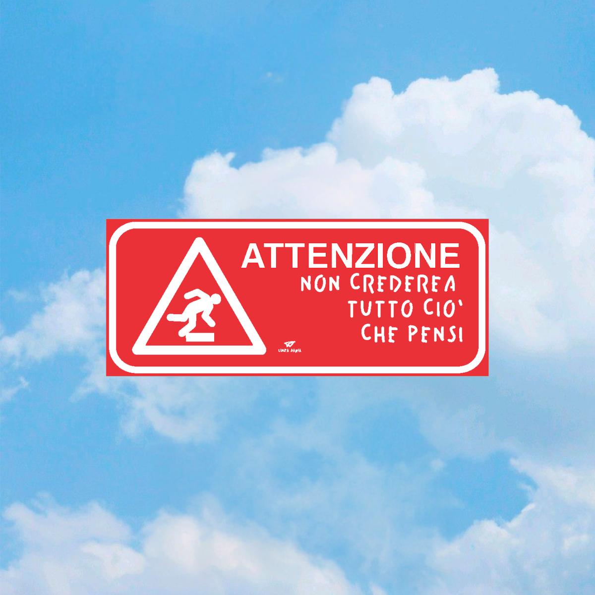 Road sign Attenzione