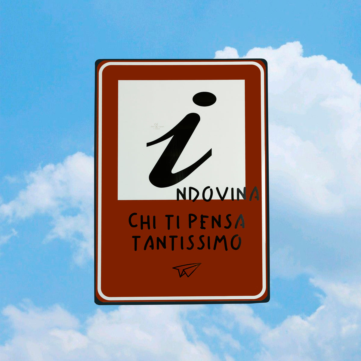 Road sign Indovina
