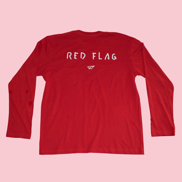 T-shirt long sleeve Red flag