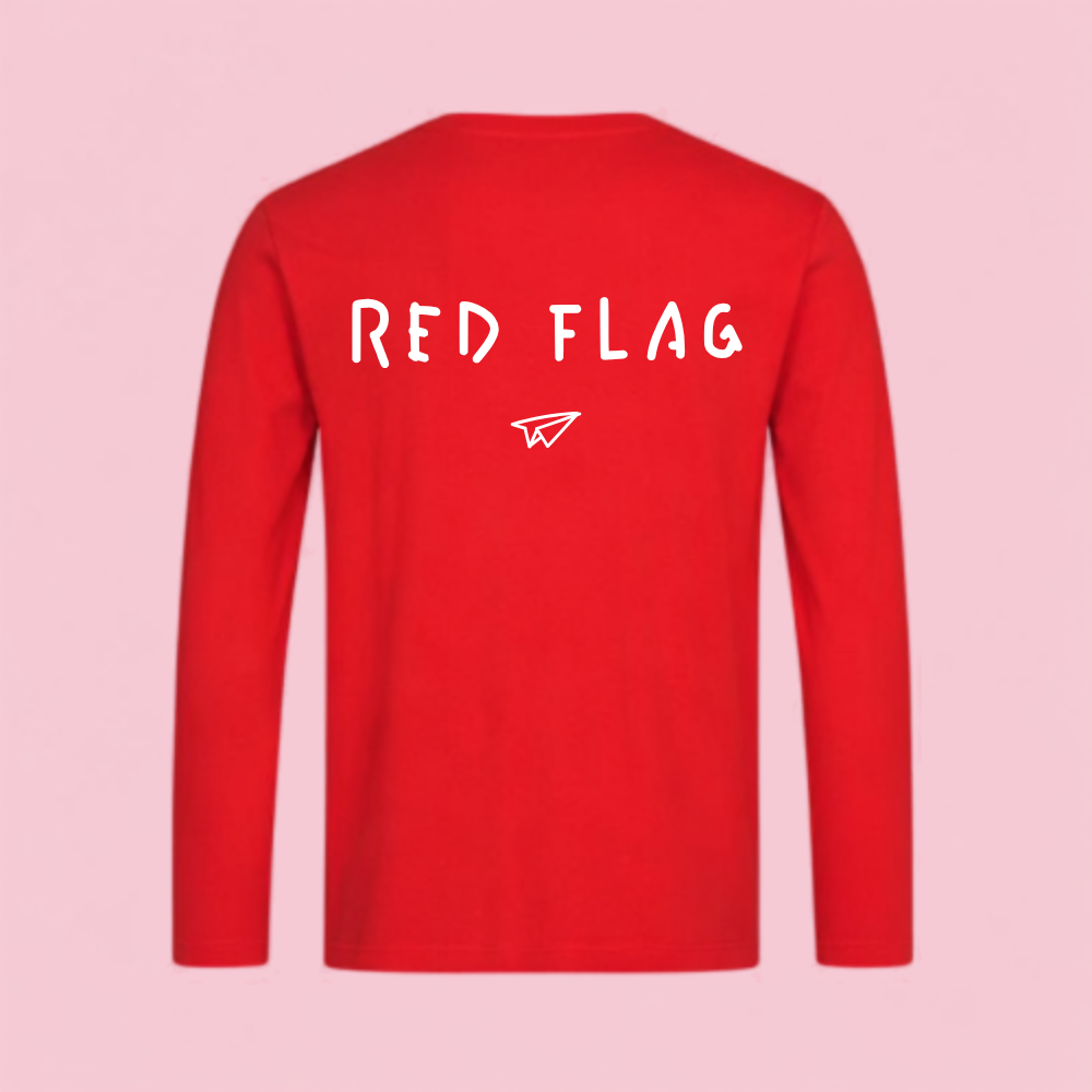 T-shirt long sleeve Red flag