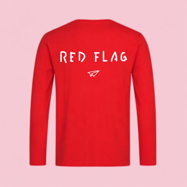 T-shirt long sleeve Red flag