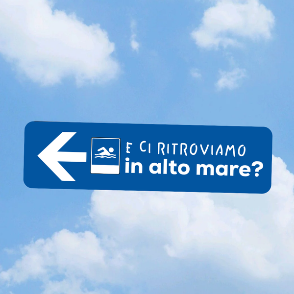 Road sign Alto mare big