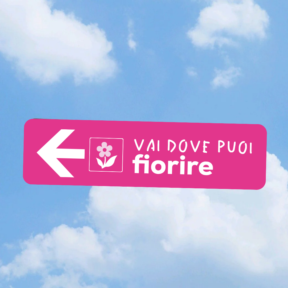 Road sign Fiorire big
