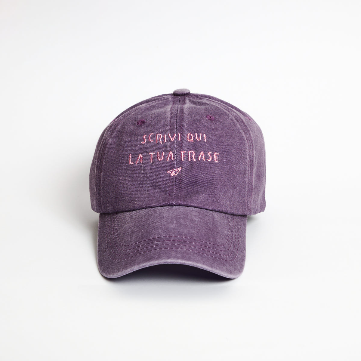 Dadhat viola ricamo rosa - Linea Daria 