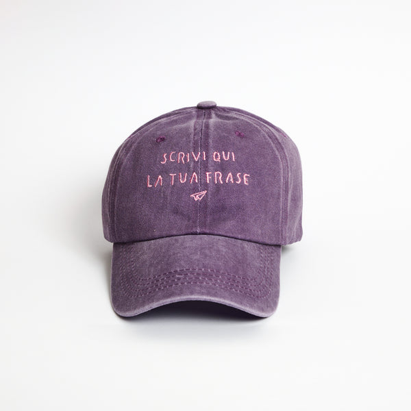Dadhat viola ricamo rosa - Linea Daria 